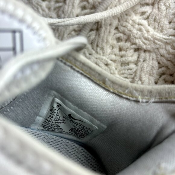 Nike React Vapor NXT HC White Black Tennis Shoes CV0724-101 Sz US 8, 41 EU - Picture 10 of 16